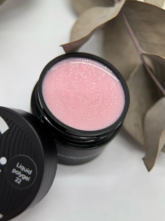 Жидкий полигель Si #22 для укрепления ногтей с блестками, с шиммером