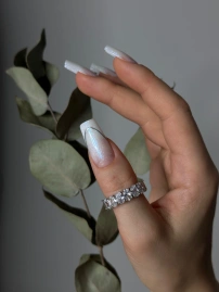 Гель Si «CRYSTAL» #01 для наращивания и моделирования ногтей с шиммером