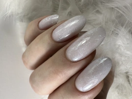Гель Si «CRYSTAL» #02 для наращивания и моделирования ногтей с шиммером