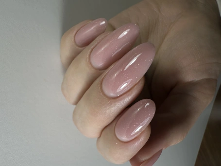 Гель Si «POWDER OPAL» для наращивания и моделирования ногтей с шиммером, опаловый