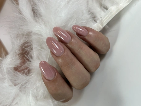 Гель Si «POWDER OPAL» для наращивания и моделирования ногтей с шиммером, опаловый