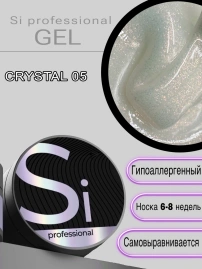 Гель Si «CRYSTAL» #05 для наращивания и моделирования ногтей с шиммером