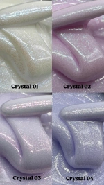 Гель Si «CRYSTAL» #07 для наращивания и моделирования ногтей с шиммером
