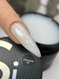 Гель Si «DIAMOND» #01 для наращивания и моделирования ногтей с поталью