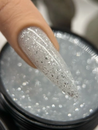 Гель Si «DIAMOND» #02 для наращивания и моделирования ногтей с поталью