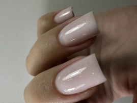 Гель Si «FLAMINGO OPAL» для наращивания и моделирования ногтей с шиммером, опаловый