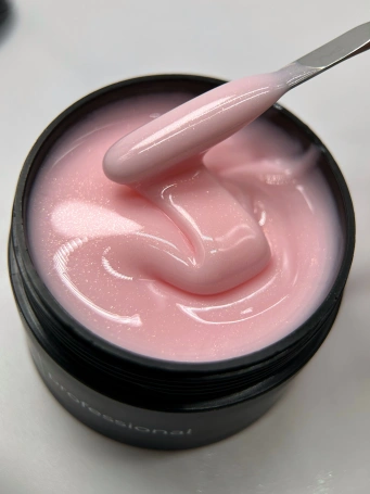 Гель Si «FLAMINGO OPAL» для наращивания и моделирования ногтей с шиммером, опаловый