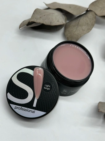 Гель Si «LIGHT BEIGE» для наращивания и моделирования ногтей