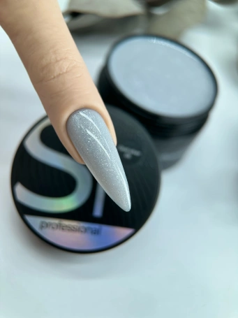 Гель Si «OPAL SILVER» #06 для наращивания и моделирования ногтей с шиммером