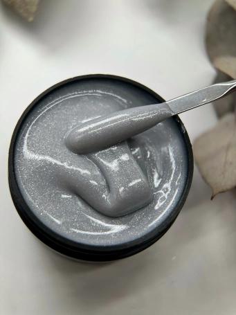 Гель Si «OPAL SILVER» #06 для наращивания и моделирования ногтей с шиммером