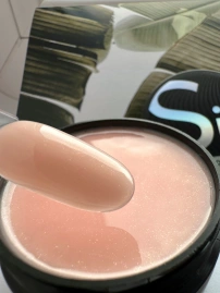 Гель Si «PEACH OPAL» для наращивания и моделирования ногтей с шиммером