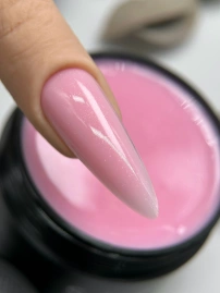 Гель Si «PINK OPAL» для наращивания и моделирования ногтей с шиммером, опаловый