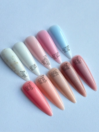 Гель Si «BEIGE OPAL» для наращивания и моделирования ногтей с шиммером, опаловый