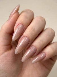 Гель Si «BEIGE OPAL» для наращивания и моделирования ногтей с шиммером, опаловый