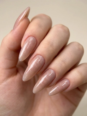 Гель Si «BEIGE OPAL» для наращивания и моделирования ногтей с шиммером, опаловый