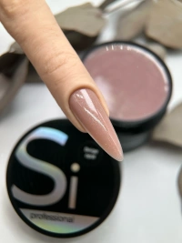 Гель Si «BEIGE OPAL» для наращивания и моделирования ногтей с шиммером, опаловый