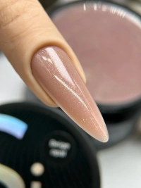 Гель Si «BEIGE OPAL» для наращивания и моделирования ногтей с шиммером, опаловый