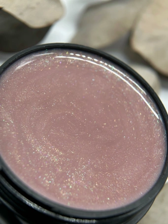Гель Si «BEIGE OPAL» для наращивания и моделирования ногтей с шиммером, опаловый