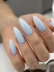 Гель Si «BLUE OPAL» для наращивания и моделирования ногтей с шиммером, опаловый