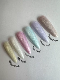 Гель Si «BLUE PEARL» для наращивания и моделирования ногтей жемчужный, перламутр